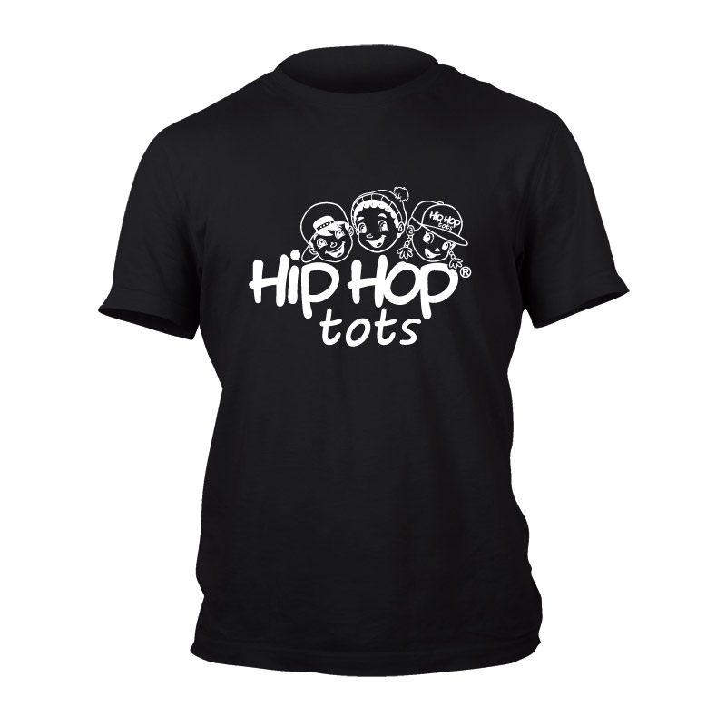 Hip Hop Tots Unisex Black T-Shirt